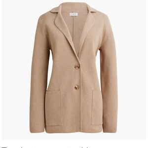 J Crew Two Button Sweater Blazer in Large